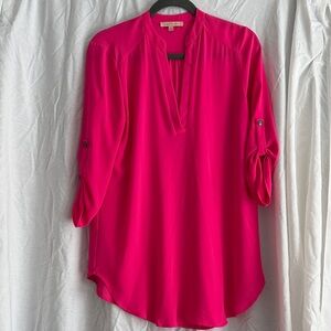 Gibson Latimer Vibrant Pink Blouse